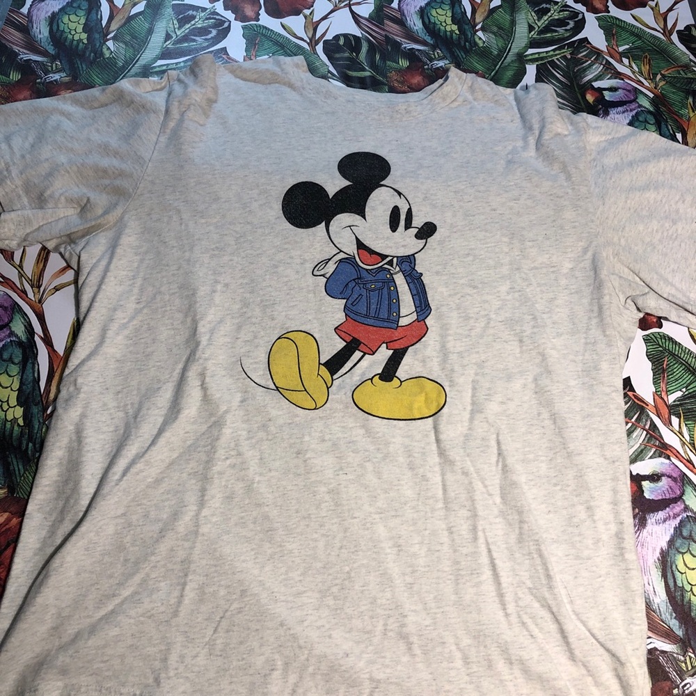 Disney Mickey Mouse Short Sleeve Tee - Light Gray